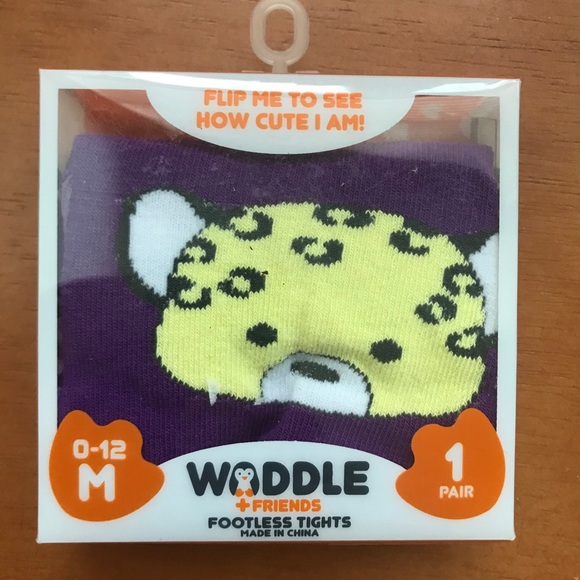 Waddle NEW Footless Tights Penguin Smow Leopard - Picture 10 of 16